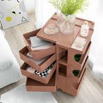 ArtissIn Storage Trolley Bedide Table 5 Tier Cart Boby Replica Pink - Furniture > Living Room