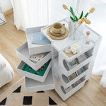 ArtissIn Storage Trolley Bedide Table 5 Tier Cart Boby Replica White - Furniture > Living Room
