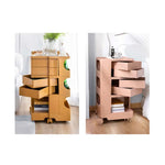 ArtissIn Storage Trolley Bedide Table 5 Tier Cart Boby Replica Yellow - Furniture > Living Room
