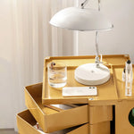 ArtissIn Storage Trolley Bedide Table 5 Tier Cart Boby Replica Yellow - Furniture > Living Room