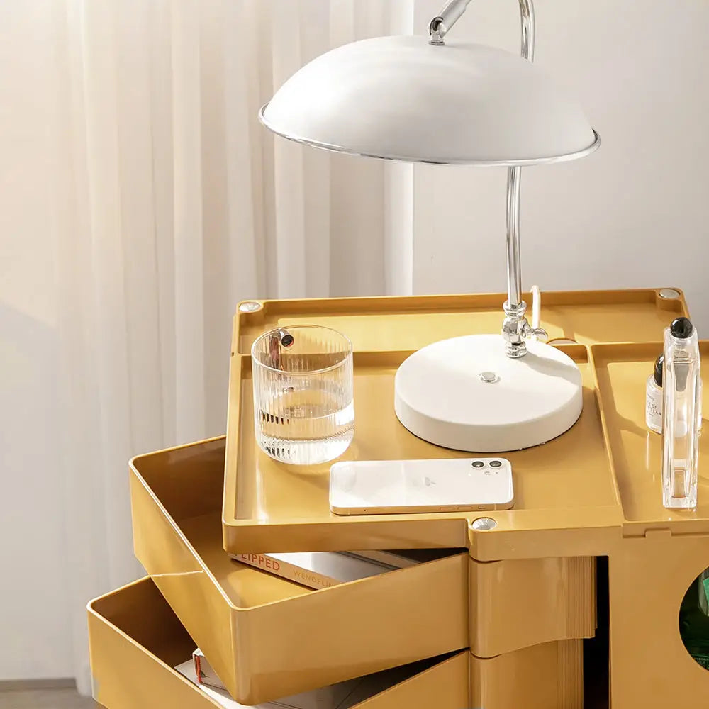 ArtissIn Storage Trolley Bedide Table 5 Tier Cart Boby Replica Yellow - Furniture > Living Room
