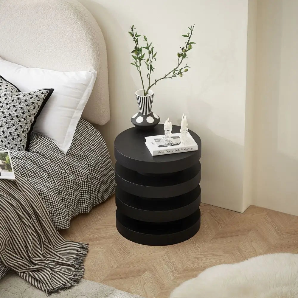 Arya Black Side Table - Furniture > Bar Stools & Chairs > Arm Chairs & Recliners