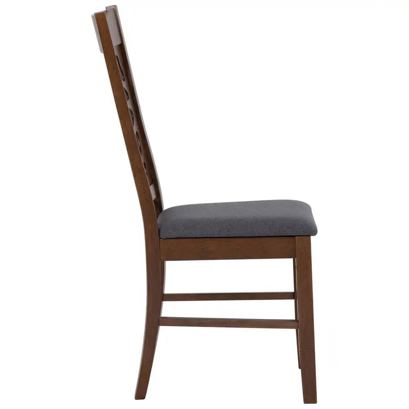 Asbel Timber Dining Chair x2 - Cocoa - Furniture > Dining > Kitchen & Dining Chairs