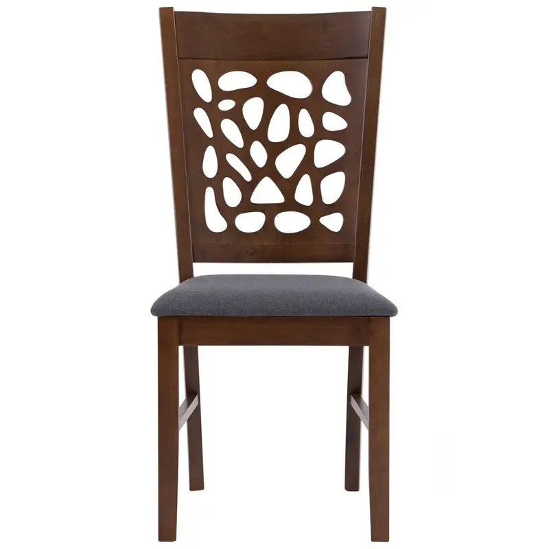 Asbel Timber Dining Chair x2 - Cocoa - Furniture > Dining > Kitchen & Dining Chairs