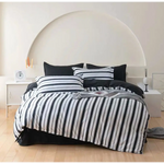 Ascar Striped Quilt Cover Set - Queen Size - Home & Garden > Bedding