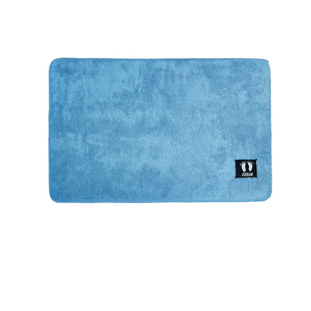 Asha Anti Slip Polyester Bath Mat 50 x 80 cm Frost Blue - Home & Garden > Bathroom Accessories > Bath Mats & Rugs