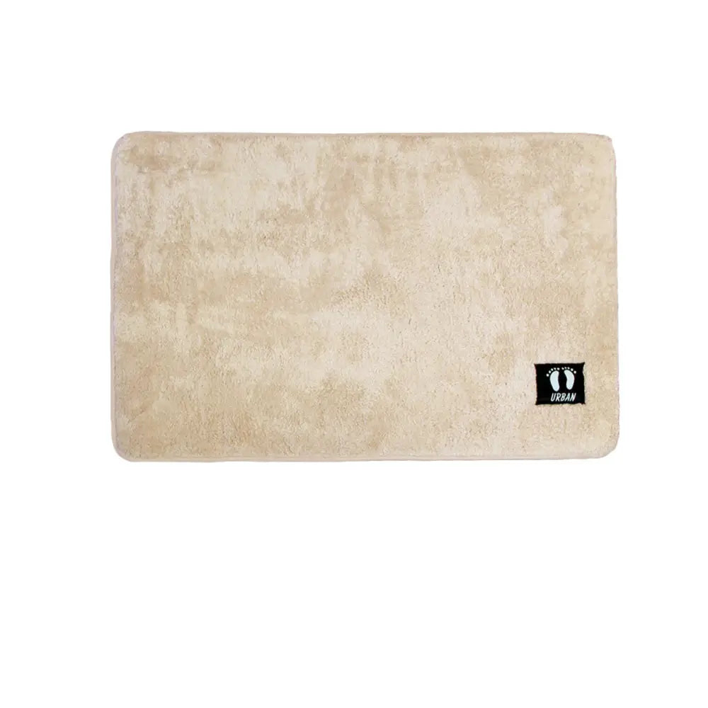 Asha Anti Slip Polyester Bath Mat 50 x 80 cm Latte - Home & Garden > Bathroom Accessories > Bath Mats & Rugs