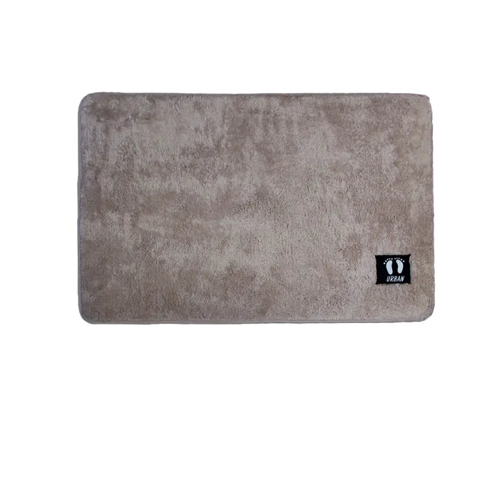 Asha Anti Slip Polyester Bath Mat 50 x 80 cm Mocha - Home & Garden > Bathroom Accessories > Bath Mats & Rugs