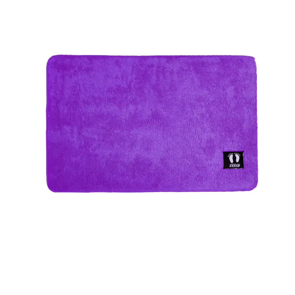Asha Anti Slip Polyester Bath Mat 50 x 80 cm Purple - Home & Garden > Bathroom Accessories