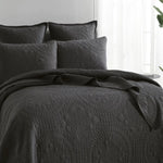 Asher Jacquard Coverlet Grey Set by Renee Taylor Single/Double - Home & Garden > Bedding > Bed Sheets