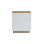 Ashley Coastal White Wooden Bedside Table - Furniture > Bedroom > Bedside Tables