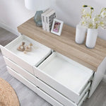 Ashley Coastal White Wooden Chest of 6 Drawers - Furniture > Living Room