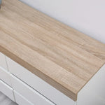 Ashley Coastal White Wooden Chest of 6 Drawers - Furniture > Living Room