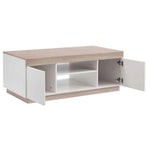 Ashley Coastal White Wooden Coffee Table Oak and White - Furniture > Living Room > Coffee Tables