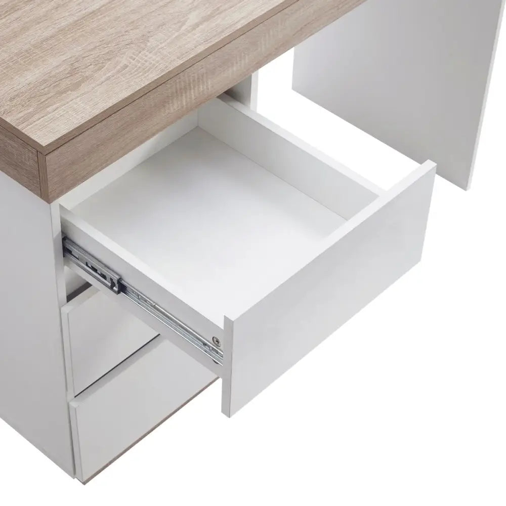 Ashley Coastal White Wooden Office Desk - Furniture > Office