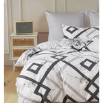 Ashwin Super King Size Quilt/Duvet Cover Set - Home & Garden > Bedding > Duvet Covers