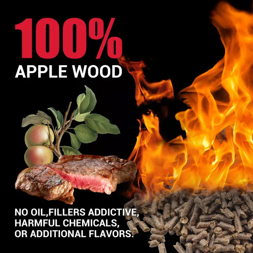 Asmoke 9.5kg X 2 (19 KG) of 100% Pure Applewood Pellets - Home & Garden > BBQ
