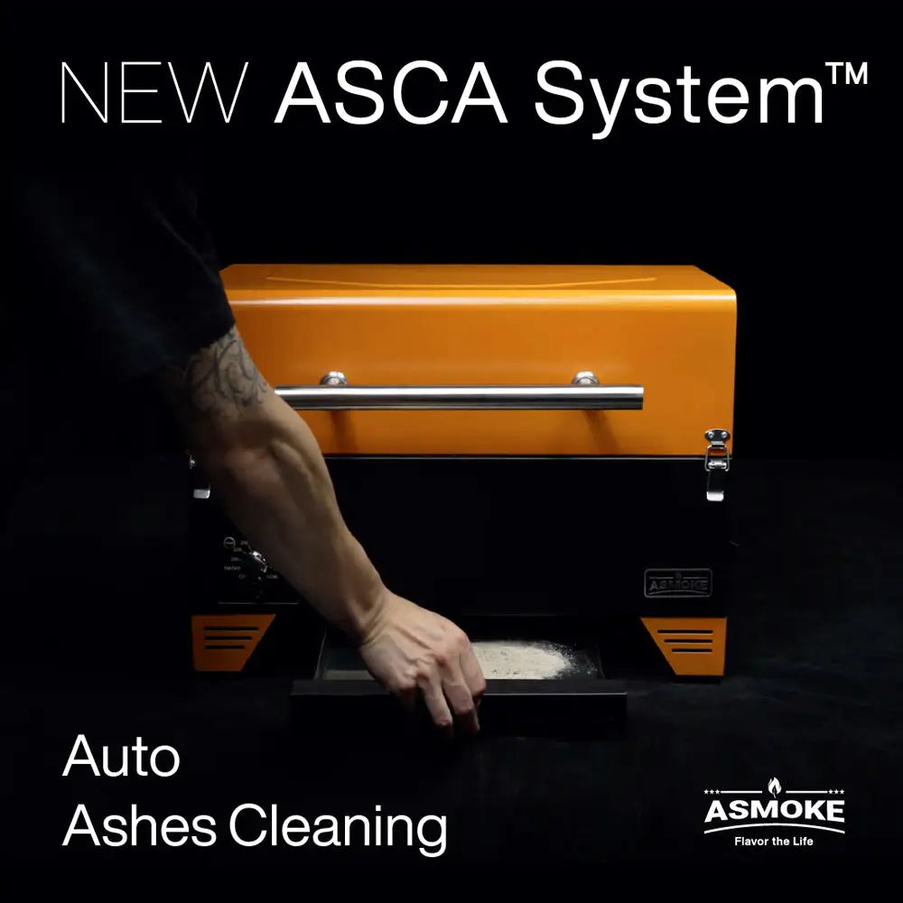 Asmoke AS350 Portable Wood Pellet Grill - Cyder Black - Home & Garden > BBQ