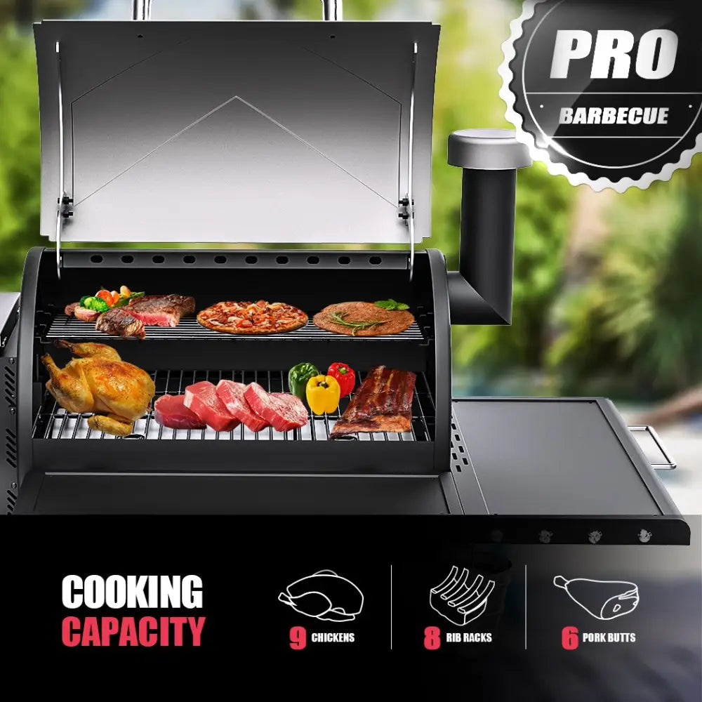 Asmoke AS660N-2 WOOD PELLET GRILL SILVER - Home & Garden > BBQ