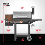 Asmoke AS660N-2 WOOD PELLET GRILL SILVER - Home & Garden > BBQ