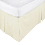 ASSUN Box Pleated Valance Ecru SINGLE - Home & Garden > Bedding