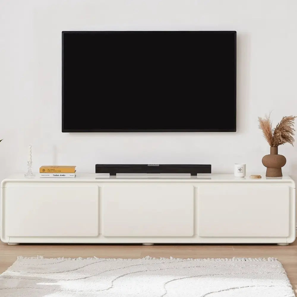 Astrid White TV Stand - Furniture > Living Room