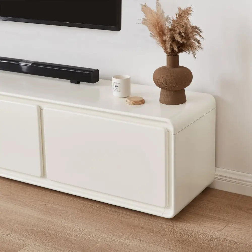 Astrid White TV Stand - Furniture > Living Room