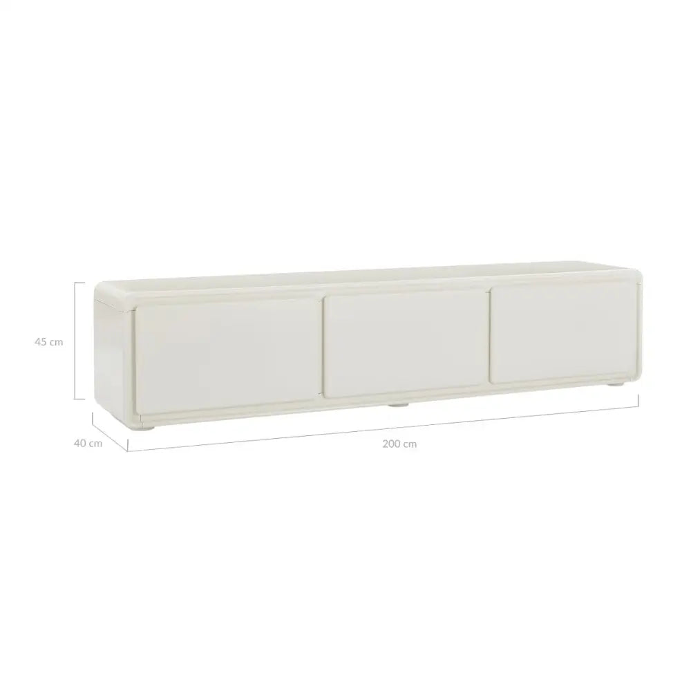 Astrid White TV Stand - Furniture > Living Room