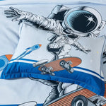 Astronaut Kids Quilt Cover Set - Single Size - Home & Garden > Bedding