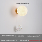 Astronaut Moon Wall Lamp with LED White Light,Diameter 25cm - Home & Garden > Lighting > Wall Lights