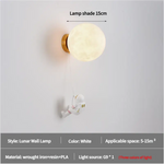Astronaut Moon Wall Lamp with Three Colors of Light,Diameter 15cm - Home & Garden > Lighting > Wall Lights