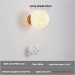 Astronaut Moon Wall Lamp with Warm Light,Diameter 25cm - Home & Garden > Lighting > Wall Lights