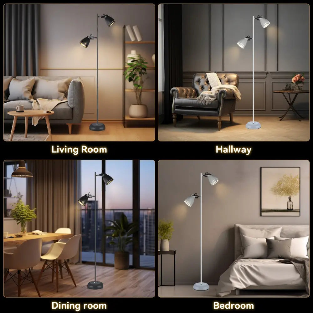 Audrey Floor Lamp - White - Home & Garden > Lighting
