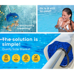 AURELAQUA 10x4.7M Solar Swimming Pool Cover 500 Micron Heater Bubble Blanket - Home & Garden > Pool & Accessories
