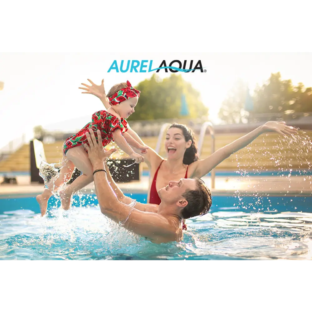 AURELAQUA 400 Micron 10x4.7m Solar Thermal Blanket Swimming Pool Cover Blue - Home & Garden > Pool & Accessories