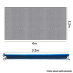AURELAQUA Solar Swimming Pool Cover 400 Micron Heater Bubble Blanket 6x3.2m - Home & Garden > Pool & Accessories