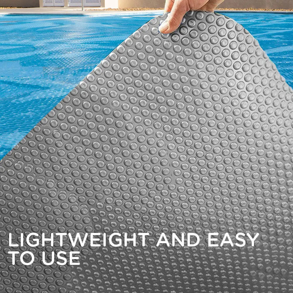 AURELAQUA Solar Swimming Pool Cover 400 Micron Heater Bubble Blanket 6x3.2m - Home & Garden > Pool & Accessories