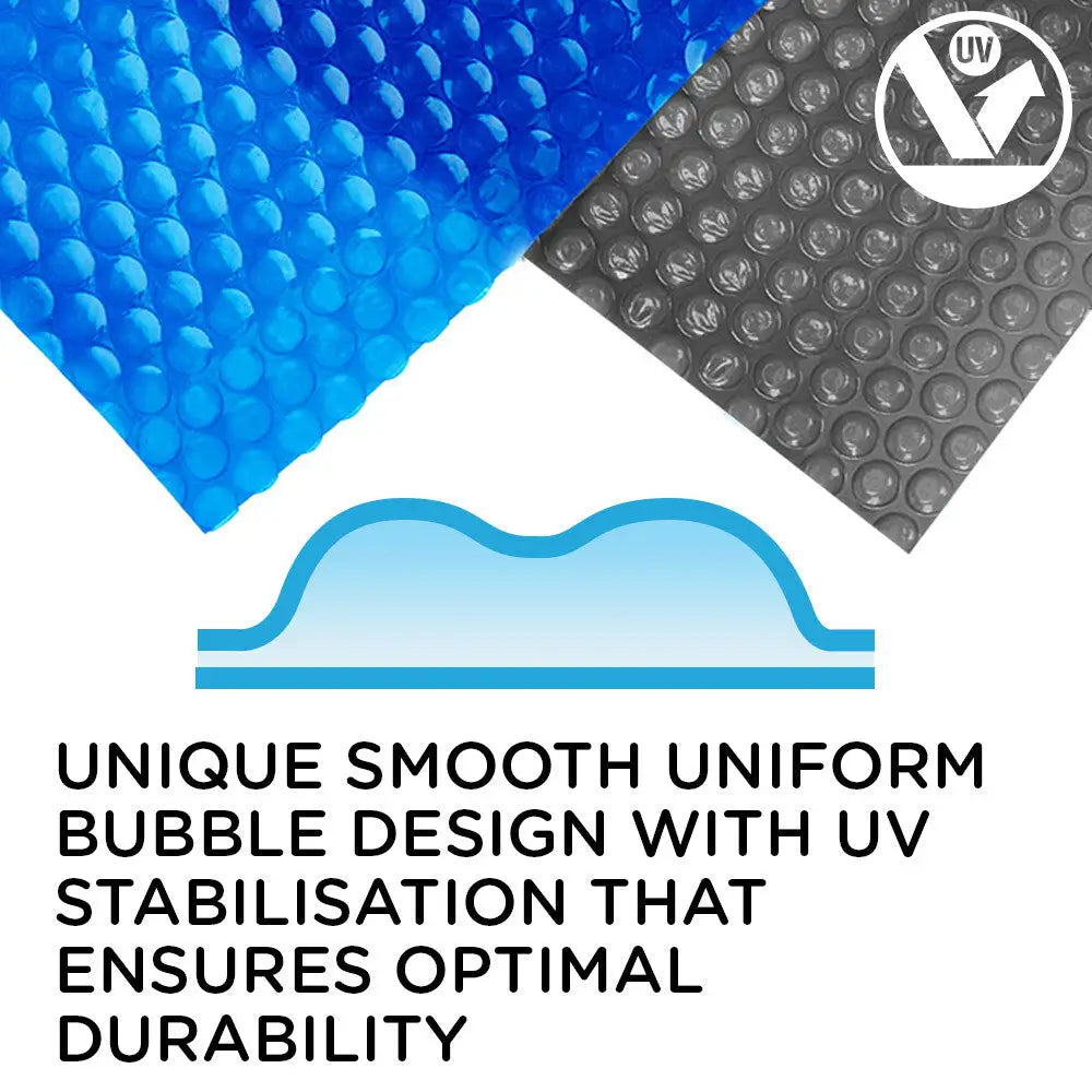 AURELAQUA Solar Swimming Pool Cover 400 Micron Heater Bubble Blanket 9.5x5m - Home & Garden > Pool & Accessories