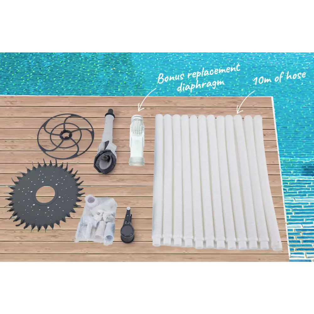 Aurelaqua Swimming Pool Cleaner Floor Climb Wall Automatic Vacuum Hose 10M - Home & Garden > Pool & Accessories