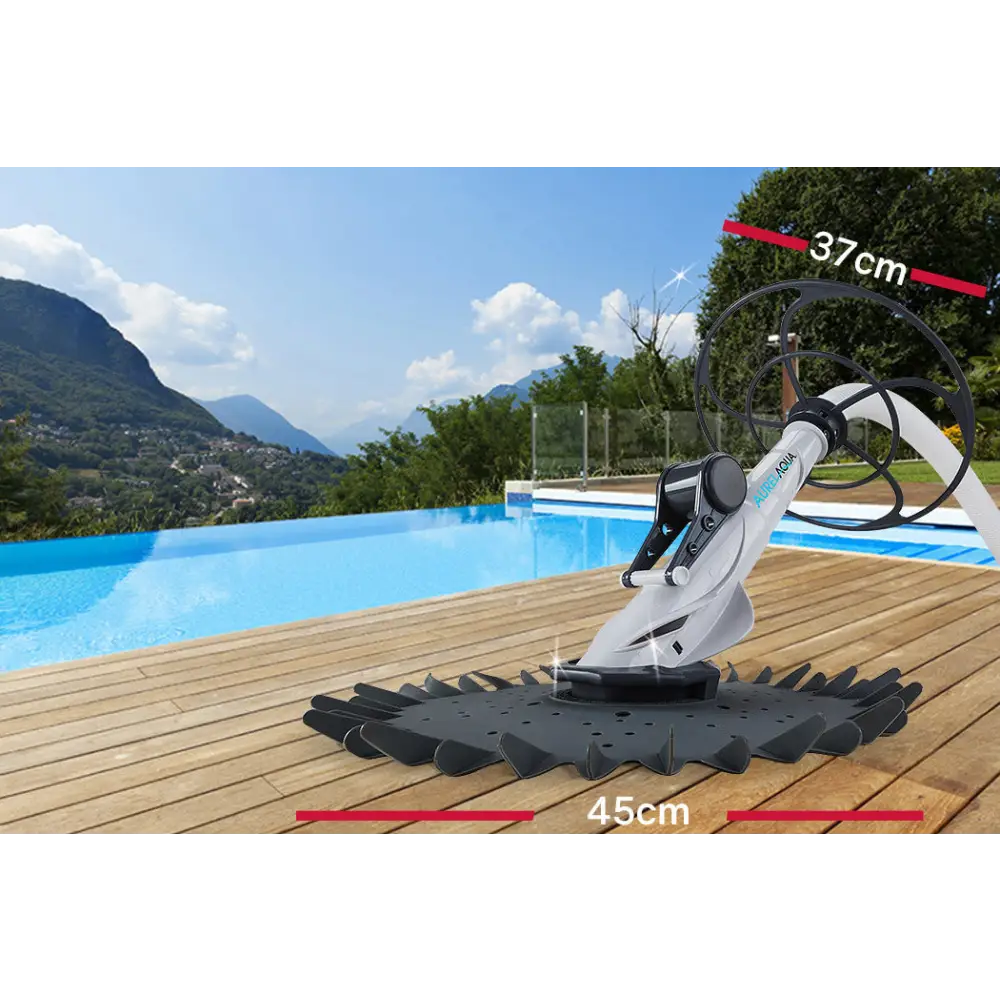 Aurelaqua Swimming Pool Cleaner Floor Climb Wall Automatic Vacuum Hose 10M - Home & Garden > Pool & Accessories