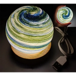 Aurora LED Planet Night Light with Wooden Base USB Rechargeable - Home & Garden > Lighting > Night Lights & Ambient