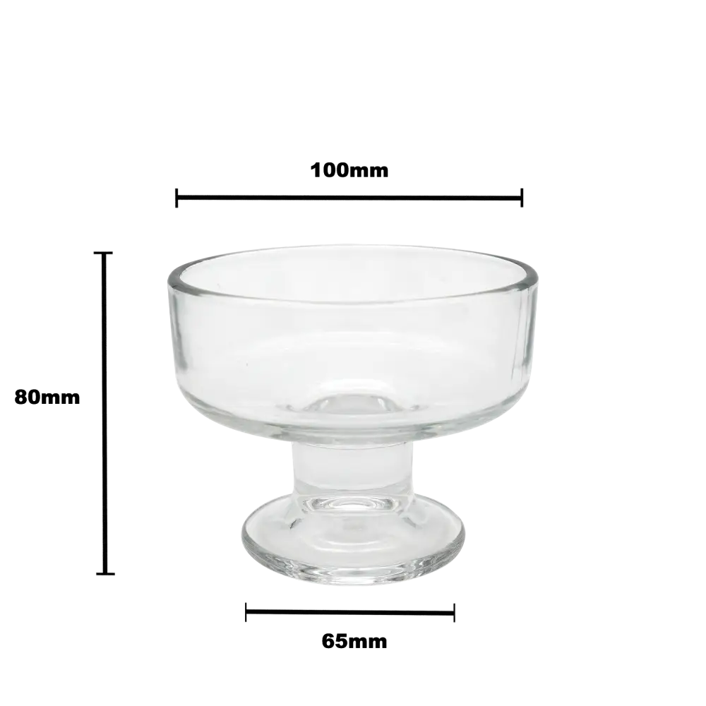 Authur Dessert Glass Bowl - 200ml clear - Home & Garden > Decor