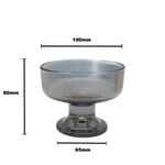 Authur Dessert Glass Bowl - 200ml grey - Home & Garden > Decor