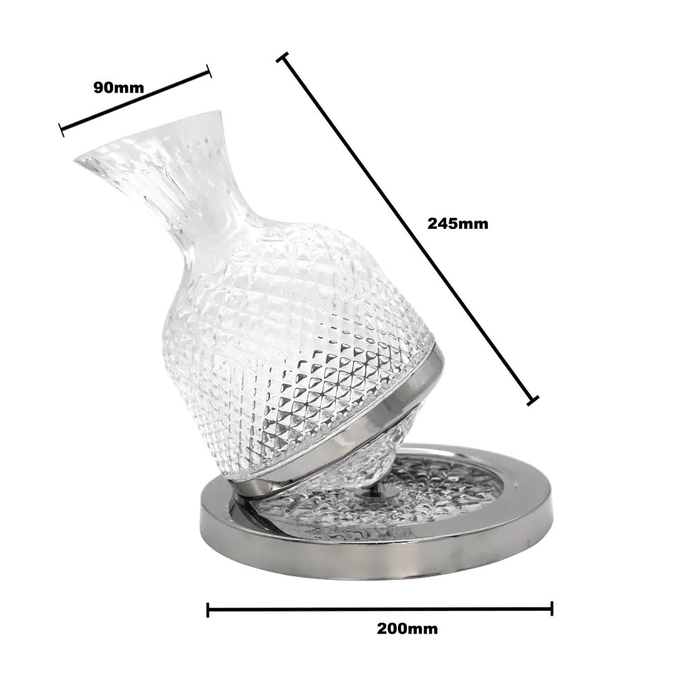 Authur Embossed Decanter - 1500m - Home & Garden > Decor