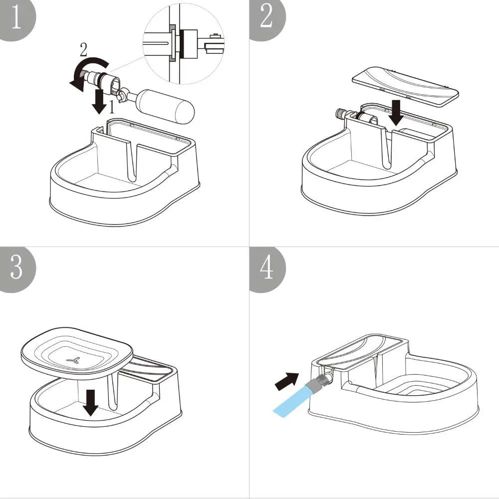 Auto Filling Dog Drinking Water Fountain - Outdoor Automatic Pet Drinking Bowl - Pet Care > Dog Supplies > Dog Bowls