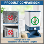 Auto Grain Case Cereal Dispenser Storage Box Kitchen Food Rice Container Cup - Home & Garden > Kitchenware