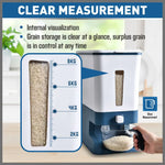 Auto Grain Case Cereal Dispenser Storage Box Kitchen Food Rice Container Cup - Home & Garden > Kitchenware
