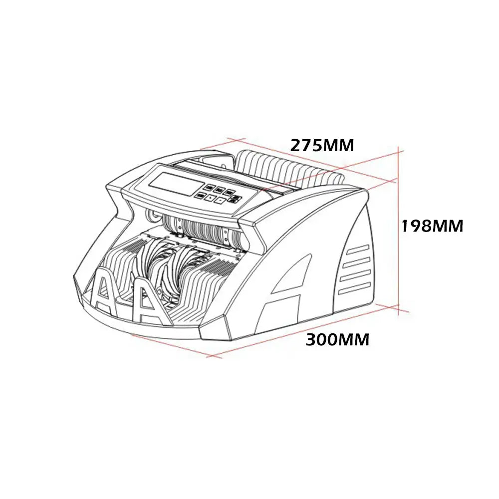 Automatic Australian Money Bill Banknote Cash Counter Machine + Digital Display - Appliances > Appliances Others