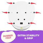 Automatic Ball Launcher Throwing Machine Dog Toys Interactive Tennis Pet 6Balls - Pet Care > Toys > Dog Toys