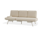 Avenna Convertible Outdoor Sofa - Beige - Beige - white background